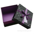 China purple cardboard gift box in dongguan